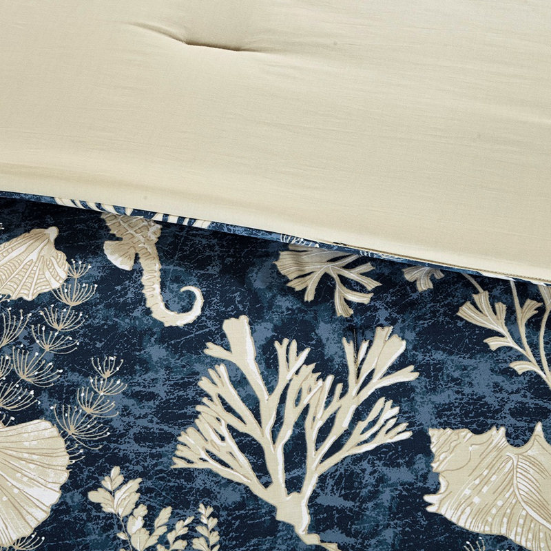 Édredon en coton 7 pièces de style reine bleue