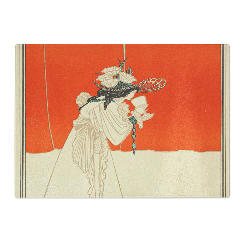 Isolde by Aubrey Beardsley Chopping Board, 0.4cm H x 28.5cm W x 39cm L