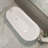 61" x 28" Freestanding Soaking Acrylic Bathtub