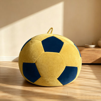 Fauteuil à billes en forme de soccer, grand canapé-lit rembourré en mousse de flanelle, siège confortable pour le salon, la chambre à coucher, la salle de jeux, pour adultes et adolescents