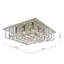 Doughty Crystal Flush Mount