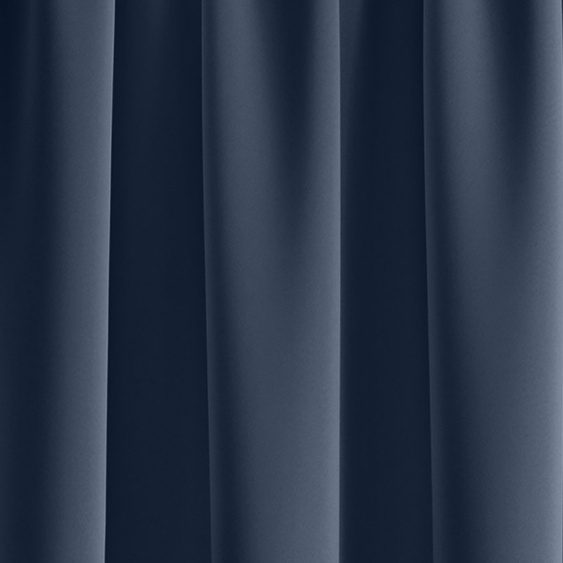 Rideau simple occultant et isolant Conan, Bleu marine, l 52 po x L 95 po