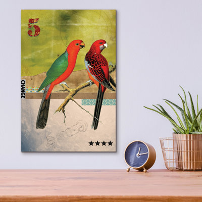 Bayou Breeze «Birds» par Elo Marc, art mural en verre acrylique, 16 po x 24 po