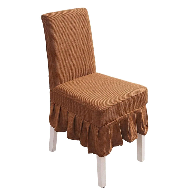 Housse extensible pour chaise de salle à manger avec housse pour chaise de salle à manger Banquet, Brun