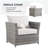 Ignatz 4 - Person Patio Conversation Set with Cushions-93645774-93091998
