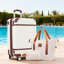 Valise à roulettes Hardshell avec sacs Valise à roulettes double avec verrou TSA, valise simple 28 po, blanc