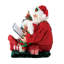 Ensemble de 2 figurines possibles, Dreams Christmas Traditions Santa lecture est un cadeau