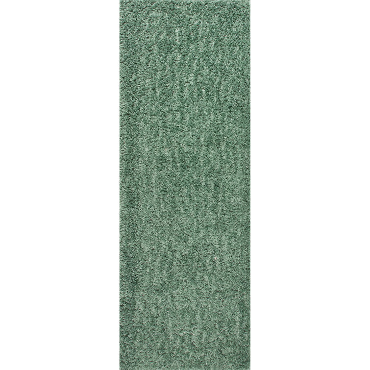 Abbiney Performance Shag Green Rug