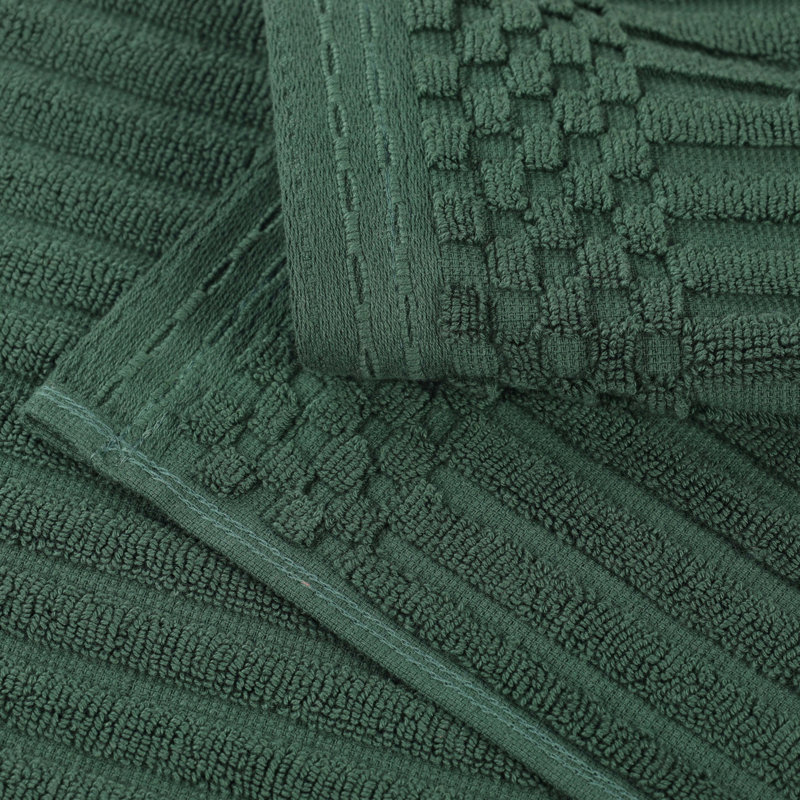 Collection de serviettes 6 pièces Soho Spa, Ensemble de serviettes 6 pièces, Vert forêt
