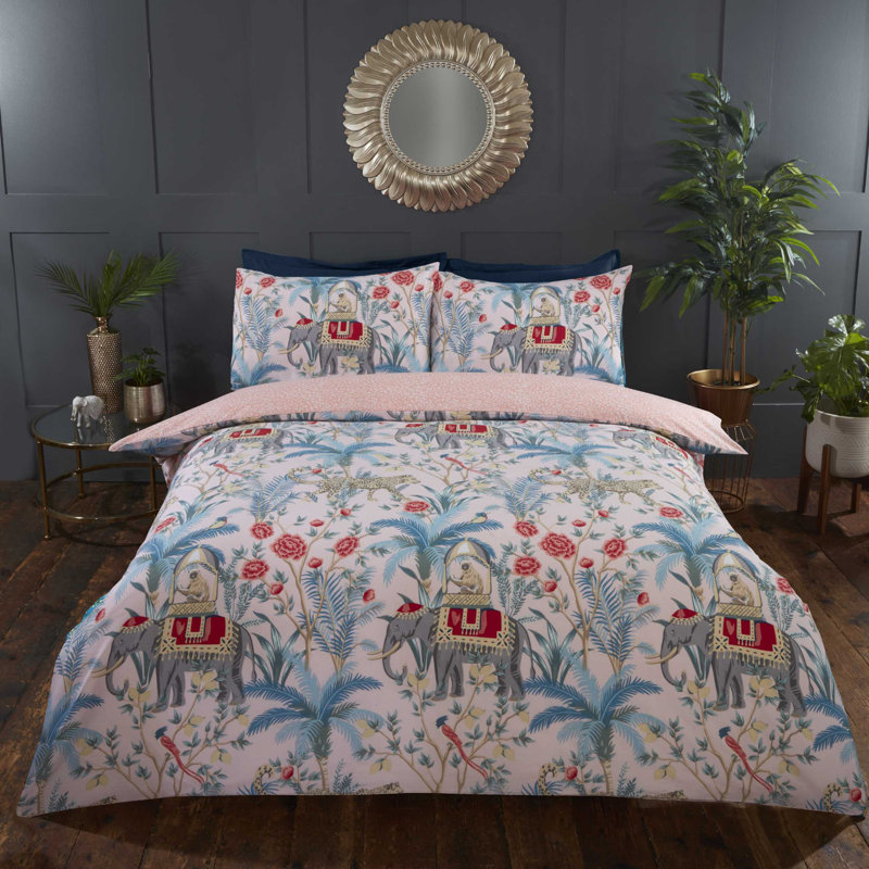 Amritpal Wildlife Bedding with Pillowcases Included, Blush, Single - 1 Standard Pillowcase