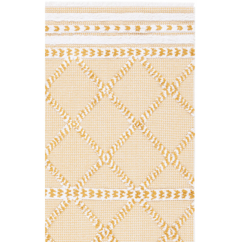 Tapis géométrique Baylum Performance, Tapis de couloir 2 pi x 9 pi