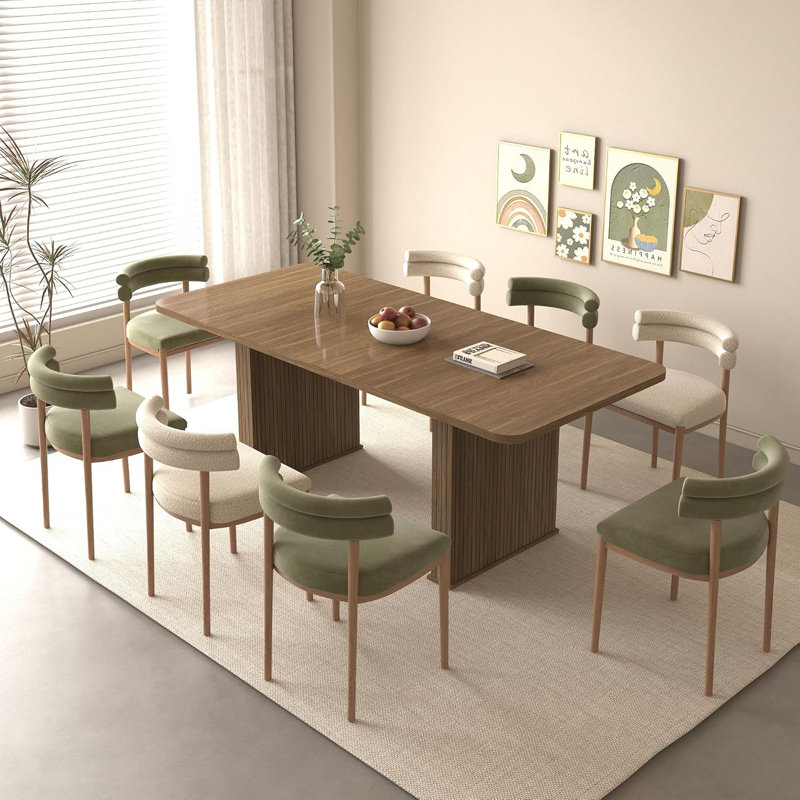 Grande table de salle à manger extensible 78,74 "pour 6 8 10