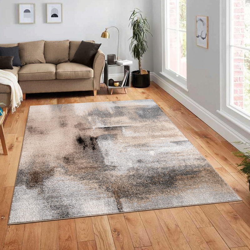 Zekie Abstract Indoor Rug, Rectangle 7'10" x 11'2"
