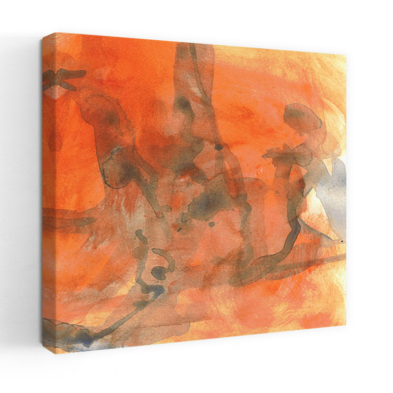 Art contemporain contemporain, art abstrait d'automne, H 36 po x l 36 po