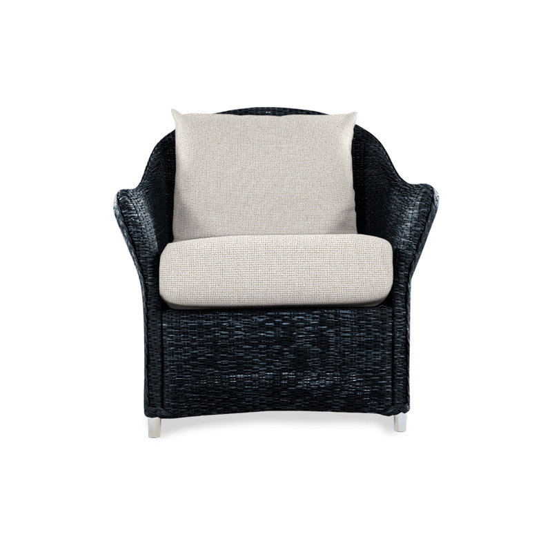 Weekend Retreat Outdoor Lounge Chair, Demo Oatmeal, Ebony