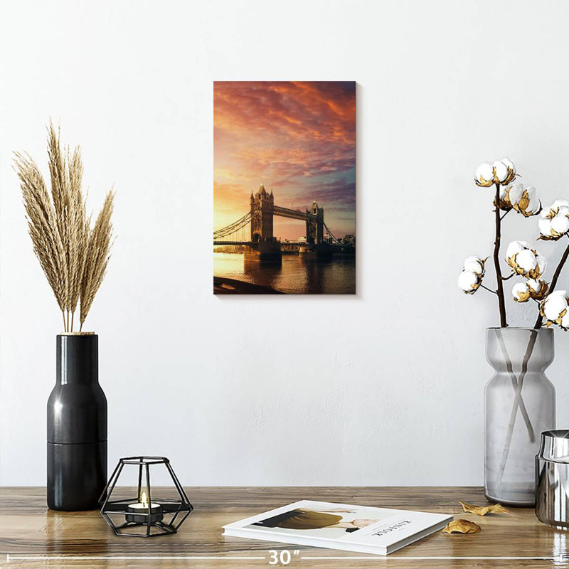 Nicci Tower Bridge Sunrise View, 12" H x 8" W