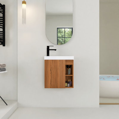 Annaghmore 19.74'' Single Bathroom Vanity with Resin Top