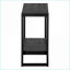Table basse d'apparence en bois noire à 2 niveaux pour salon / chambre à coucher-993883430