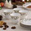 Ensemble de 4 tasses de 8 oz Noritake Holly & Berry Gold