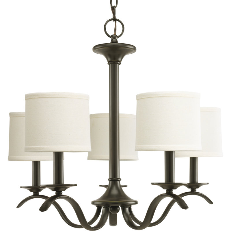Armindo 5 - Light Dimmable Classic / Traditional Chandelier, Antique Bronze