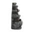 Outdoor Rock Fountain with Lights