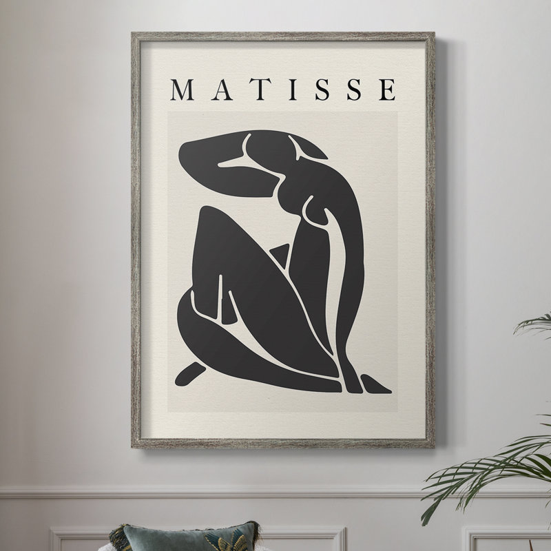 Matisse CECL XXIX, reproduction d'art encadrée - bois massif, H 11 po x l 9 po