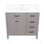 Meuble-lavabo 36 po avec lavabo, armoire de salle de bain avec tiroirs, structure solide et panneau de fibres à densité moyenne-1013126129