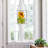 11.25”H Multicolored Sunflower Stained Glass Window Panel
