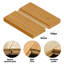 Plancher de bambou massif préfini à rainure et languette, carbonisé (2,86 pi²/boîte) : 40,15 po L x 5,11 po l x 0,6 po E