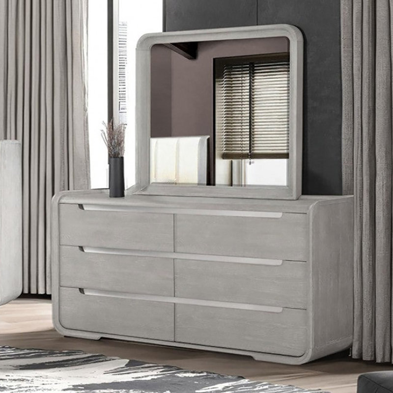 Commode, gris clair, Gris