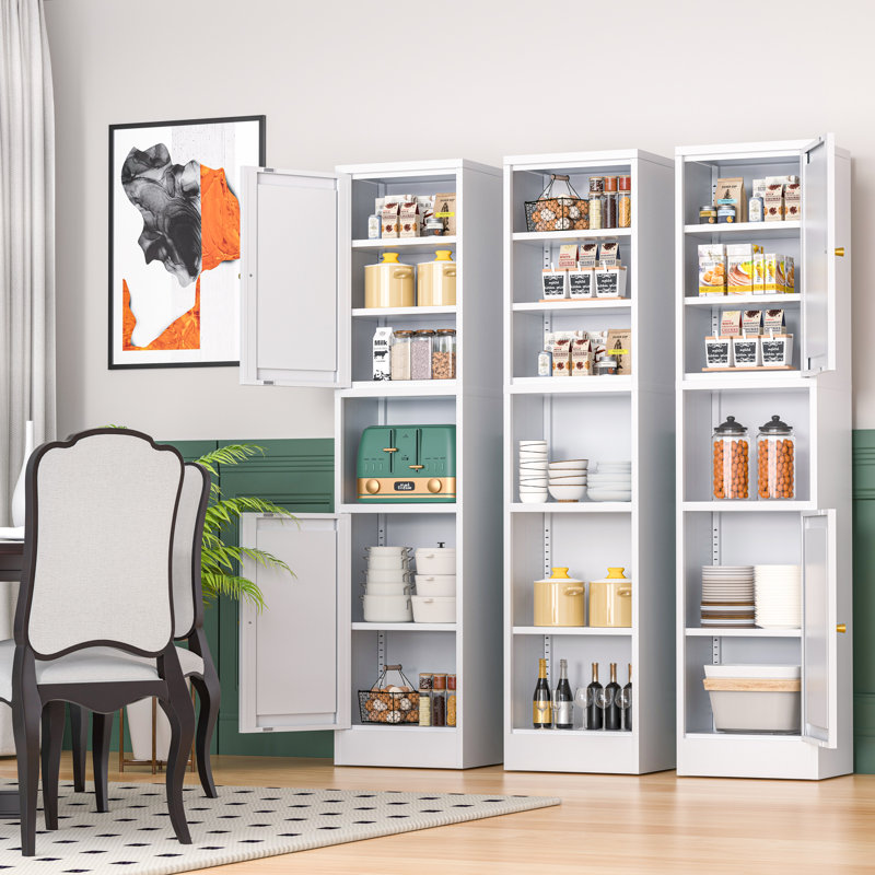 Armoire de salle de bain en acier Jozef, Blanc