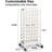 Craft Table Mobile Vinyl Roll Holder 60 Compartments Vinyl Storage table with Locking Caster Wheels