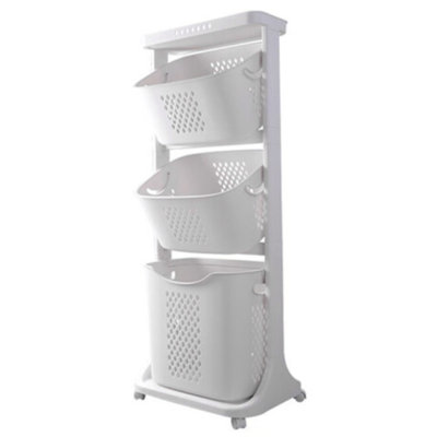 Plastic Rolling Laundry Sorter