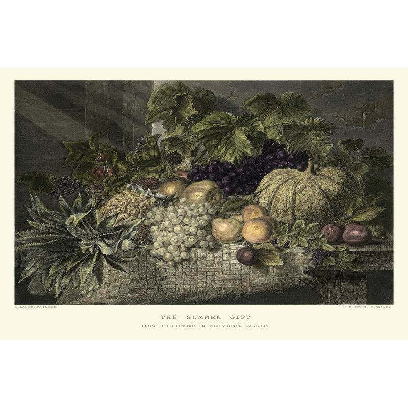 The Summer Gift by George Lance - Wrapped Canvas Art Prints, 30cm H x 46cm W
