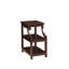 Table d'appoint Wasaki avec finition espresso et USB