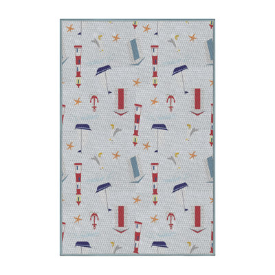 Tapis décoratif gris Giraldo