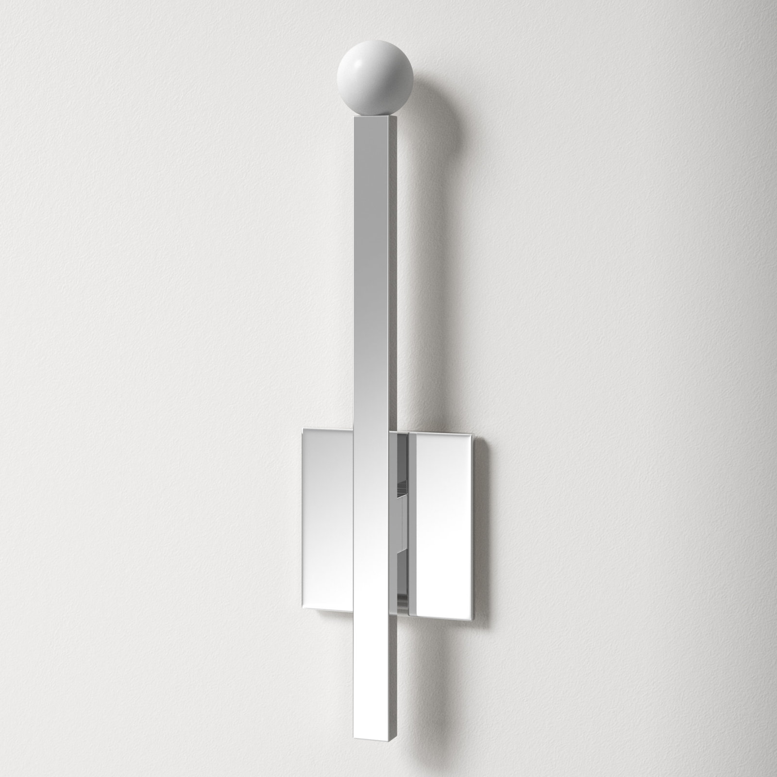 Peary Single Light Dimmable Wallchiere, Polished Nickel