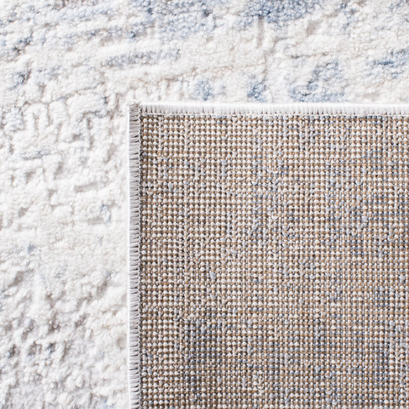 Grandview 700 Performance Abstract Rug, Rectangle 8' x 10', Light Blue/Ivory