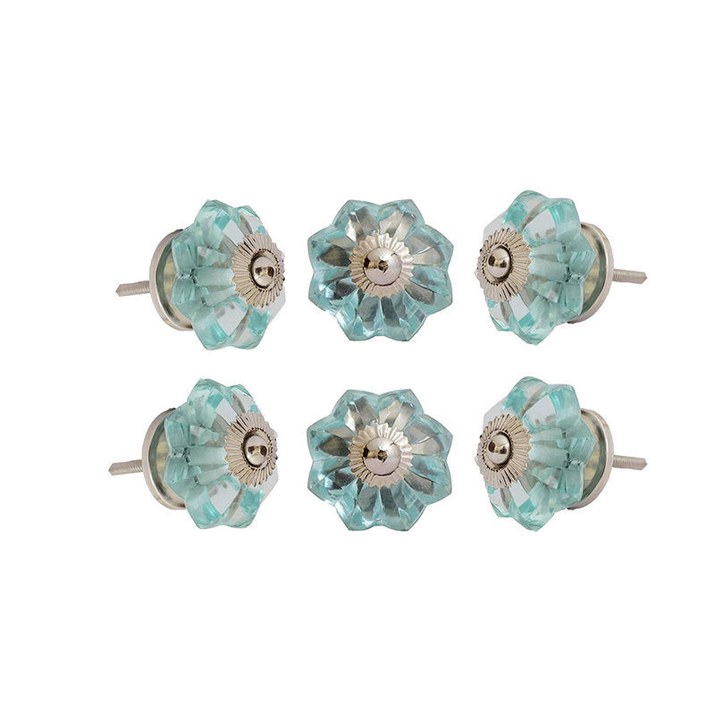 Paquet de boutons de fantaisie de 1,57 po Melon, Turquoise, Chrome