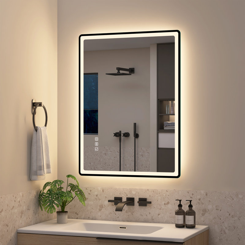 Aluminum Rectangle Mirror, 80cm H x 60 cm W