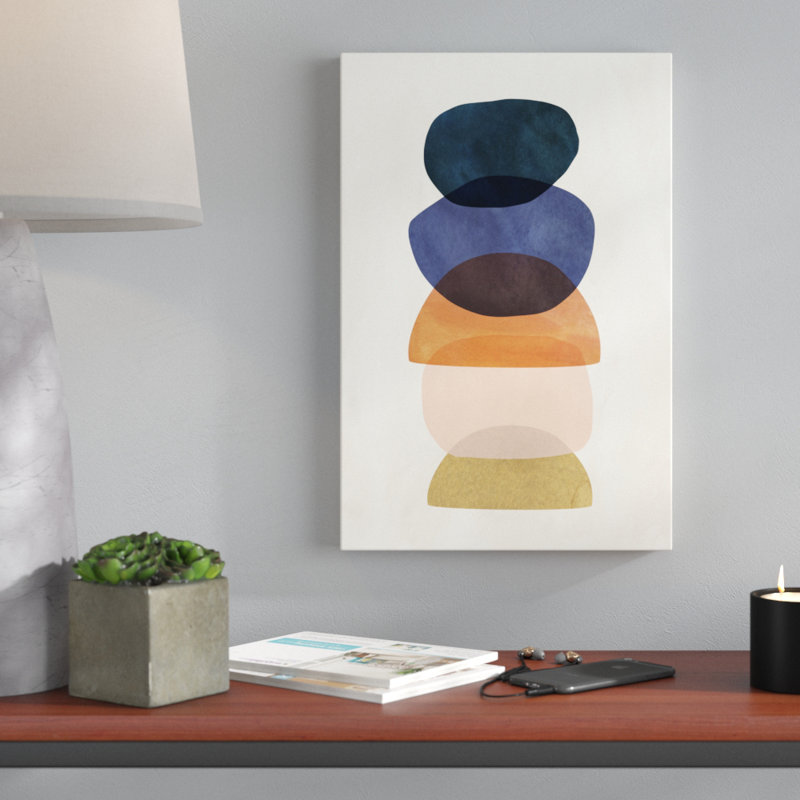 Mod Pods I by Victoria Borges - Painting, 46cm H x 30cm W, Wrapped Canvas