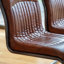 Chisholm 52cm H Genuine Leather Upholstered Metal Cantilever Chair