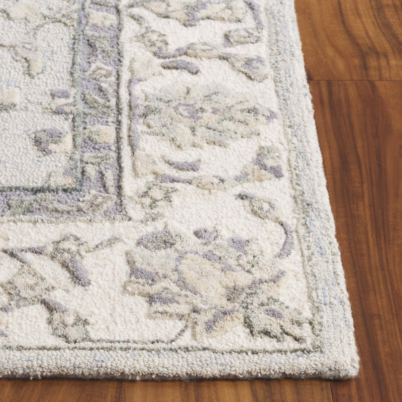 Trebino Hand Tufted Wool Oriental Rug, Rectangle 5' x 8'