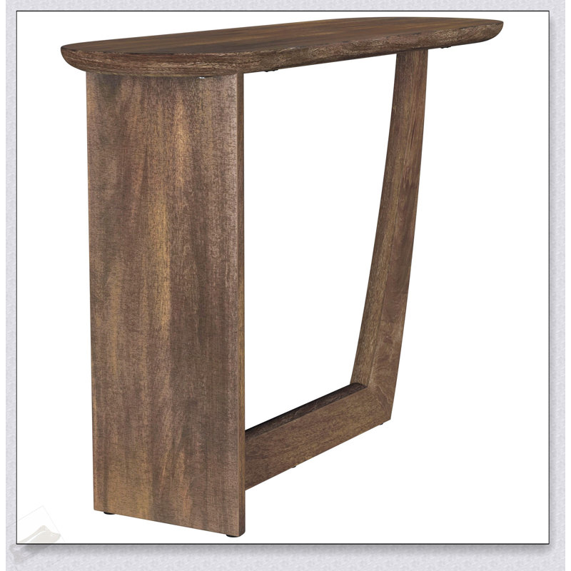 Console d'entrée en bois de manguier brun Alamitos