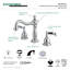Robinet de salle de bain espacé Kingston-11175185