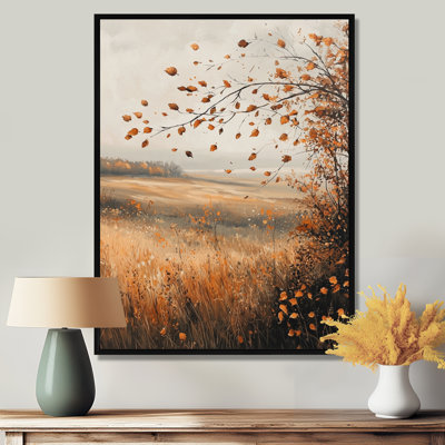 Brandie Windy Prairie Leaves In The American Prairies I - Leaves Wall Art