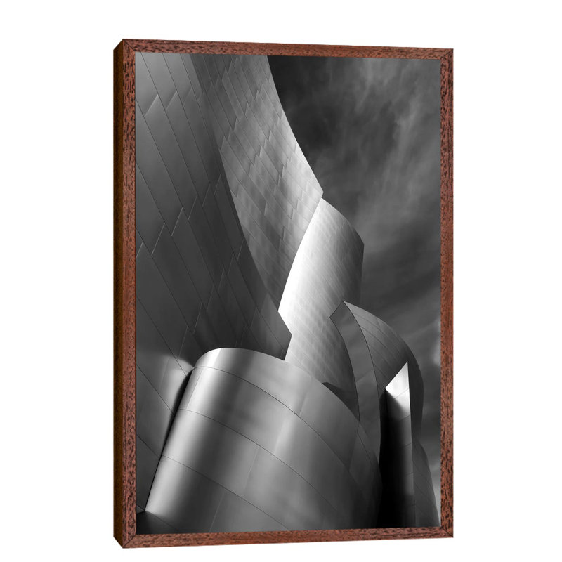 Architectural Art - Print on Canvas, 152.5 cm H x 101.5 cm W, Brown Framed