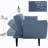 Kuebbing 74'' Velvet Convertible Sofa-162008041