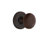 Classic Rosette with Brown Porcelain Door Knob