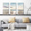 «Peaceful Beaches», reproduction sur toile 3 pièces-1070164103